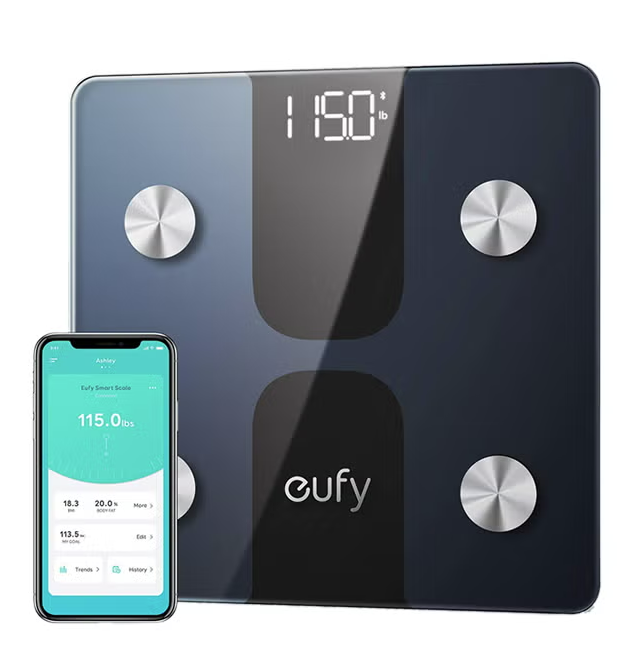 ميزان eufy الذكي C1 مع بلوتوث، مقياس نسبة الدهون في الجسم، م