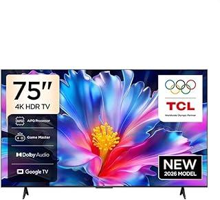 عرض حصري على TCL 75-Inch 4K LED Smart TV, Google TV, Dolby Audio, AiPQ Processor, Game Master, WiFi, Bluetooth 5.2, 3 HDMI Ports - عروض أمازون السعودية