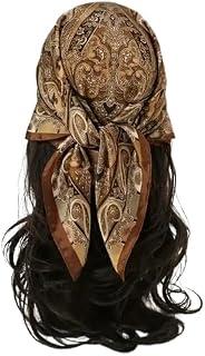 Elegant Silk Hair Scarf Decorative Bow Design