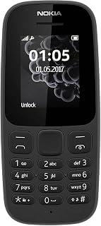 Nokia 105 Dual Sim, 4MB 2G Phone, Black