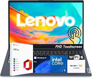 لينوفو لابتوب ايديا باد للاعمال بشاشة لمس FHD 15.6 انش ومعالج انتل i5 جيل 13 10 نواة (حتى 4.6GHz)، ذاكرة RAM 16GB وSSD 1TB وكوبايلوت AI جاهز وواي فاي 6 وويندوز 11 برو مع مايكروسوفت اوفيس وUSB من دبليو