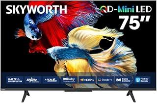 عرض حصري على SKYWORTH 75X6600H 75-Inch QD Mini-LED 4K Google TV, Matte Anti-Glare Screen, 120Hz MEMC, Dolby Vision &amp; Dolby Atmos, HDMI 2.1 - عروض أمازون السعودية
