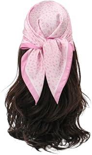 Elegant Silk Hair Scarf Decorative Bow Design