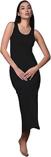 Comodo womens Sleeveless Long Dress Wide Strap Base Layer (pack of 1)