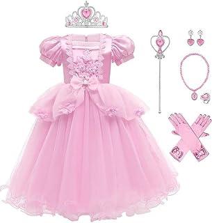 عرض حصري على Dress Girls Party Cosplay Girl Clothing Long Princess Costume Birthday Princess Dress Kids Costume Pink Costume With Accessory Set For 3-12 Years - عروض أمازون السعودية