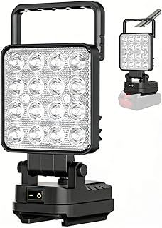 Exclusive Deal on Battery Lamp for Bosch GBA/BAT (No Battery), Wireless LED Work Light, 48 W 3800 LM Portable LED Spotlight Floodlights Construction Site Lamp for Car Repair, Home Lighting - Amazon KSA Deals