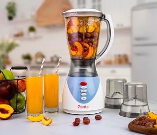 Danta, Blender,DA21-BLP500,Piano 500 watt-1.5 liter- Break resistant plastic Jug-2 Mills, Blue - Amazon Egypt Deals