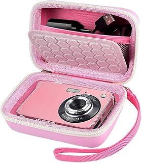 عرض حصري على Carrying &amp; Protective Case for Digital Camera, AbergBest 21 Mega Pixels 2.7" LCD Rechargeable HD/Kodak Pixpro/Canon PowerShot ELPH 180/190 / Sony DSCW800 / DSCW830 Cameras for Travel (PINK) - عروض أمازون السعودية