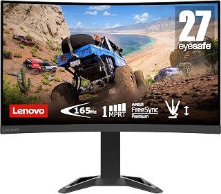 عرض حصري على Lenovo Gaming Monitor G27c-30 27",1500R Curved Monitor, FHD 1920x1080 Vertical Alignment Display, 16.7 Mn Colors, 165Hz Refresh Rate, 1ms Response Time, AMD FreeSync, 2x HDMI 2.0, 1x DP 1.4 - عروض أمازون مصر