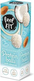 Feel Fit Coconut Protein Wafer Balls 27g with Almonds, No Added Sugar (Pack of 1)