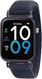 عرض حصري على Tikkers Kids Series 13 Smart Watch with Fitness Tracker, Alarm Clock, Camera, GPS Connection, Heart Rate Monitor, Pedometer, Touch Screen, Navy Blue Riptape Strap, Blue, One Size - عروض أمازون السعودية