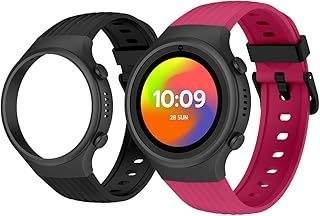 عرض حصري على SPC Smartee 4G Junior - Smartwatch for children with GPS, video calls, and SOS button | 1.2” screen, double strap maroon and black, and tracker mode | School Mode | Management from Smart Clan app - عروض أمازون السعودية