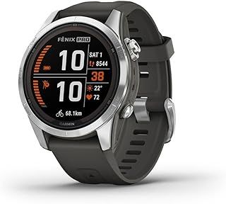 عرض حصري على GARMIN FENIX 7S PRO - SOLAR EDITION- SILVER WITH GRAPHITE BAND - عروض أمازون السعودية