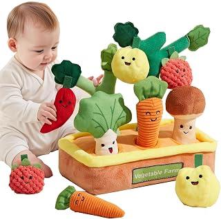 0TO1 Multi Sensory Shape, Baby Toys 6-12 Months, Fruits Vegetables Garden Plant Plush, Montessori Educational Learning Fine Motor Skills Toys, Baby Toys Boys Girls Gifts