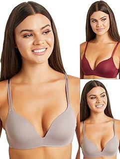Styli Pack of 2 - Padded Non Wired Plunge Bra Women
