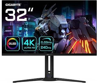 Gigabyte AORUS FO32U2 32" OLED Gaming Monitor - 3840 x 2160 (UHD), 240Hz, 0.03ms, KVM, 250CD/m², FreeSync Premium Pro, DisplayHDR True Black 400, HDMI 2.1