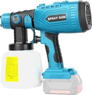 Exclusive Deal on Cordless Paint Sprayer for Bosch 18v Battery,HVLP Spray Paint Gun with Brushless Motor and Copper Nozzle, 200W Paint Sprayer Gun for Home, Car, Furniture &amp; Wall Painting (Battery Not Included) - Amazon KSA Deals
