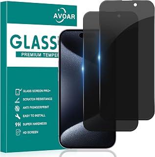 2 Pack Privacy Screen Protector for iPhone 15 Pro Max, Privacy Screen iPhone 15 Pro Max 6.7 Inch Tempered Full Screen Glass Film, Anti-Spy, Bubble Free, Case Friendly - Amazon Egypt Deals