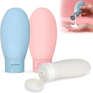 GLUN® Refillable Squeezable Bottle Set, 6 Tubes Each 60ml Bottles, Multicolour with Product Lable Stickers for Liquid Shampoos, Liquid Soap &amp; Toiletries - Amazon Egypt Deals