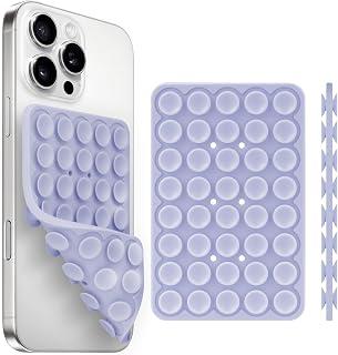 Exclusive Deal on Silicone Suction Cup Phone Case Mount Double Sided, Phone Accessories Hands-Free Strong Grip Holder for Selfies and Videos, Silicon Phone Stand for iPhone and Android Lavender - Amazon Egypt Deals