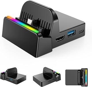 عرض حصري على Switch Dock AOJAKI Switch Stand (TV Mode / Table Mode) Switch Stand, 4K Directly TV Output, Switch Dog Heat Dissipation, Includes 3 Type-C USB Ports, Japanese Instruction Manual Included (Gray) - عروض أمازون السعودية