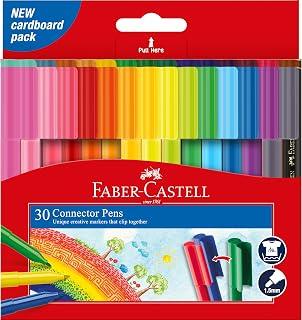 Faber-Castell Connector Pens 30-Piece Set, Multicolor