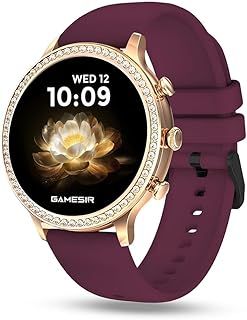 Exclusive Deal on GameSir Luxury Round Dial GEN 12 Smart Watch, 1.69” AMOLED Display, Water Rasistence, Bluetooth Calling Multi Watch Faces &amp; 100+Sports Mode, Smartwatch for Women,Girls &amp; Men (Maroon) - Amazon KSA Deals