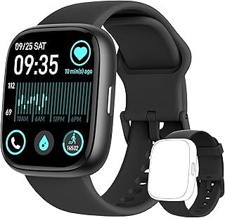 Exclusive Deal on LODIMEKE Smart Watch, Alexa Smartwatch Women Men [2 Bands, 44mm case] Make/Answer Call, HR SpO2 Sleep Stress Monitor Fitness Tracker, IP68 Waterproof Step Counter Watch for Android &amp; iOS Phone - Amazon KSA Deals