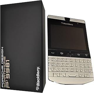 عرض حصري على Blackberry Porsche Design P'9981 (QWERTY English + Arabic Keypad) 8GB Factory Unlocked (GSM Only, No CDMA) 3G Smartphone - International Version (Dark Platinum/Silver) - عروض أمازون السعودية
