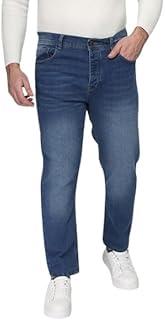 عرض حصري على Men's Slim Fit Jeans, Blue, Faded Wash, -004/007/001/0830(231)- - عروض أمازون مصر