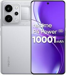 عرض حصري على realme P4 Power 5G,Andriod Smartphone, Dual SIM, 12GB RAM, 256GB Storage, 50MP Camera, Android 16 (Power Silver) - عروض أمازون السعودية