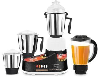 Exclusive Deal on Impex Blender 4 in 1 Mixer Grinder 1000W Powerful Copper Motor 3 Speed + Pulse And Harmonic Grinding Technology, Overheat Protection,4 Jars Liquidizing/Chutney/Dry/Juicer Jar, 2 Years Warranty - Amazon KSA Deals