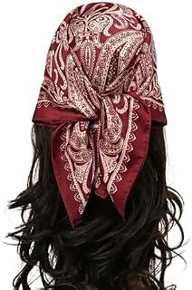 Elegant Silk Hair Scarf Decorative Bow Design