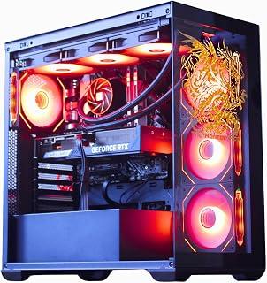 كمبيوتر العاب ذا هورايزون اوثيريوم دراجون RGB I9 RTX || 64GB RAM | تخزين 5TB || كور I9 حتى 5.4Ghz ||| RTX 5070 OC || ويندوز 11 برو || 360 ملم AIO | واي فاي 2.4GB/s VR، كمبيوتر مكتبي جاهز للالعاب
