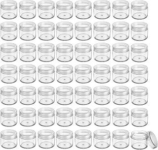 Bekith 60 Pieces 0.7oz / 20 ml Round Plastic Pot Jars, Empty BPA Free Plastic Cosmetic Containers with Lids for Creams, Eye Shadow, Makeup, Powder, Jewelry, Samples - Amazon Egypt Deals