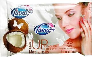Viona Make Up Remover Wipes Coconut 25 Wipes