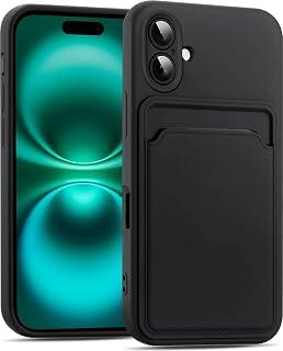Exclusive Deal on Slim Soft TPU Case Camera Protection with Microfiber Lining Card Holder for Apple iPhone 17 6.3-inch (Black) - Amazon Egypt Deals