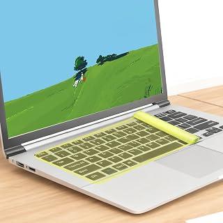 عرض حصري على Keyboard Cover Laptop Keyboard Protector Silicone Skin for Notebook Computer Flexible Thin Dustproof Reusable Film(Yellow) - عروض أمازون السعودية