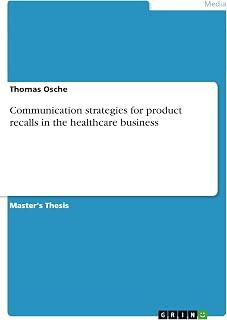 عرض حصري على Communication strategies for product recalls in the healthcare business - عروض أمازون السعودية