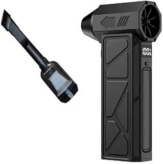 عرض حصري على 2-in-1 Vacuum Cleaner And Blower Electric Turbo High Power 350000RPM. Cordless Air Blower Powered By Type C Charger,Vacuum Cleaner,Battery Indicator,High Suction Power,Air Dryer 4 Powerful Speeds - عروض أمازون السعودية