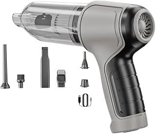 عرض حصري على 95000Pa Cordless Vacuum Cleaner for Car and Home, Portable Vacuum Cleaner with 6 Accessories, Gray - عروض أمازون السعودية
