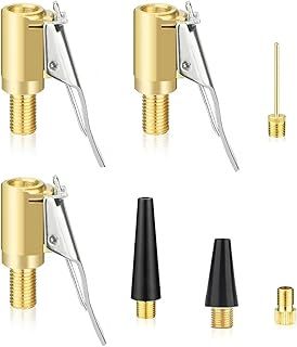 Exclusive Deal on Multifunctional Valve Adapter Set Compatible with Bosch EasyPump - Bicycle Valve Adapter Set for Car Tyres Bicycles Ball Needle Air Pump, Brass Valve Adapter - Amazon KSA Deals