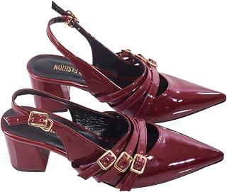 Women High Heel Shoes Wide Heel Multi Strap Comfort Style