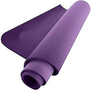 Yoga Mat Professional Thickening Anti Slip Fitness Mat 180 * 80cm 10mm Thick, Color: A