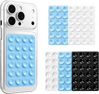 QUEST Silicone Suction Cup Phone Mount, Double-Sided Strong Grip Holder, Hands-Free Smartphone Stand for Selfies, TikTok, Vlogging & Video Recording(Light Purple)