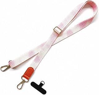 Ecosystem Phone Chain Lanyard, Crystal Rhinestone, Fashion Bling Style, Adjustable Long Strap with Patch, for All Smartphones