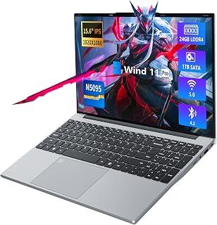 عرض حصري على 15.6 Inch Laptop, Laptops 24GB 1TB SSD, Laptop Computer N5095, Gaming Laptop, Traditional Laptop Computers 180 Angle Opening, Lap top Fingerprint Unlock Backlit Keyboard, 1920X1080 FHD IPS MINI-HDMI - عروض أمازون السعودية