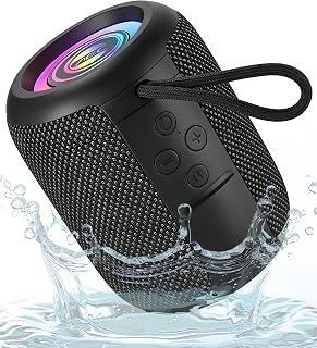 عرض حصري على ZONEY MINI Portable Bluetooth Speaker, Wireless Speaker with RGB Lights, Waterproof &amp; Dustproof, Bluetooth 6.0, TWS Pairing, Loud Stereo Sound, All Day Playtime, for Home Party Outdoor Beach (Black) - عروض أمازون السعودية