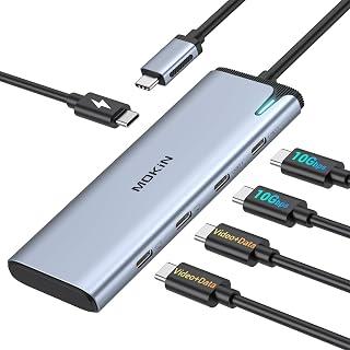 MOKiN USB C to USB C Hub Dual Monitor,USBC Splitter 4K@60Hz Video Output