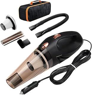 عرض حصري على Car Handheld Vacuum Cleaner Corded, High Powered, Wet and Dry Surface, Easy to handle, Capacity 0.5L, Black Color, 90W Vacuum Cordless, Lightweight, Portable Handheld Vacuum for Car/Stairs/Pet Hair - عروض أمازون السعودية